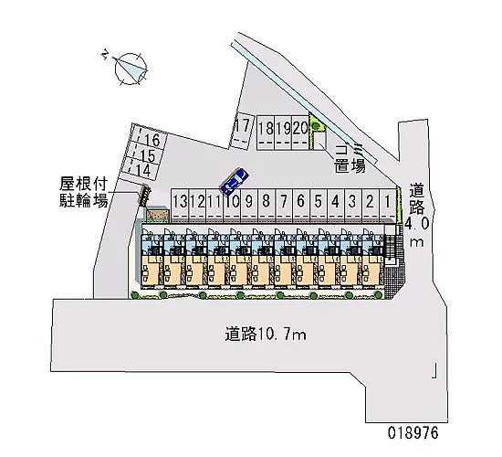 ★手数料０円★半田市港本町４丁目　月極駐車場（LP）